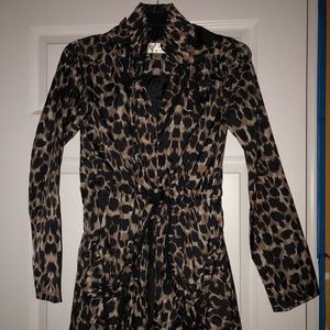 RD style leopard raincoat size XS